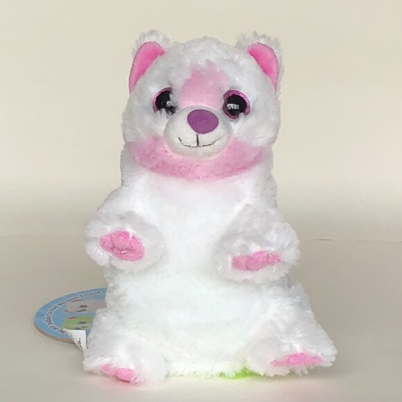 🔥3 For $20🔥New w/Tag Cat Green/White Reversible Plush Switch-A-Rooz 8" (20cm) - Picture 12 of 15